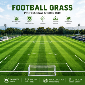 <span class=keywords><strong>Gazon</strong></span> artificiel en forme de S pour terrain de football, 50 mm, synthétique, avec support PP+Filet+SBR, directement de l'usine - Product Image 5