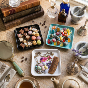 จานเมลามีนสี่เหลี่ยมเล็กสำหรับใส่ขนมและเครื่องประดับ ซีรีส์ฮาโลวีนเทศกาลปี 2026 ขายส่งจานเมลามีนสี่เหลี่ยมเล็กสำหรับฮาโลวีน - Product Image 2