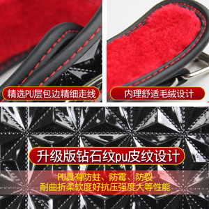 ชุดหนัง PU ลายเพชร 10 ชิ้น สำหรับการเล่น BDSM การสำเร็จความใคร่ และการเกี้ยวพาราสี ของเล่นผู้ใหญ่ พร้อมที่ปิดปาก ที่หนีบหัวนม และอุปกรณ์รัด - Product Image 3