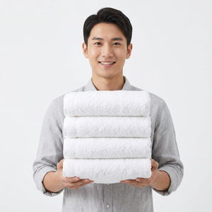Fabricant de serviettes en coton éponge pour le visage, 100% coton, douces, absorbantes, pour spa et salon, fourniture en gros - Product Image 1