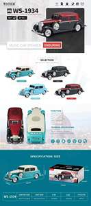 Altavoz Inalámbrico Ws-1934 con Forma <span class=keywords><strong>de</strong></span> Coche Retro, Reproductor <span class=keywords><strong>de</strong></span> Música Multifunción, Radio FM, Altavoz Portátil Vintage <span class=keywords><strong>de</strong></span> Alta Fidelidad, <span class=keywords><strong>Caixa</strong></span> <span class=keywords><strong>De</strong></span> Som - Product Image 6