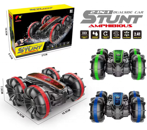 Kouyikou diễn viên đóng thế xe thiết kế mới 2.4G 4WD đôi bên đua 360 độ xoay nước chế độ đường RC xe cho cậu bé - Product Image 1