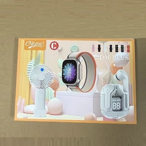 Offerta Speciale: Set Smartwatch D96 Plus 7 in 1 con <span class=keywords><strong>Orologio</strong></span>, Auricolari, Ventilatore <span class=keywords><strong>Portatile</strong></span>, Cavo di Ricarica Wireless per Smartwatch - Product Image 1