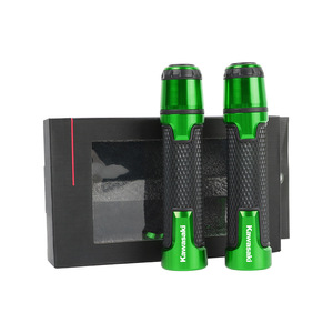 Empuñadura de Manillar de Motocicleta Personalizada con Logotipo, Empuñadura de Manillar de Carreras <span class=keywords><strong>Modificada</strong></span> para <span class=keywords><strong>Kawasaki</strong></span> NINJA250 <span class=keywords><strong>300</strong></span> 400 Z250 SL Z300 Z400 - Product Image 4