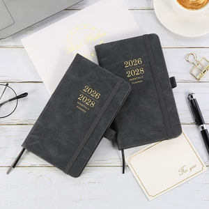 Agenda 2026 en Inglés, Tapa de Cuero A5, Encuadernación en Espiral, Planificador Diario Impreso, Cuaderno Personalizable con Logotipo, Ecológico - Product Image 3