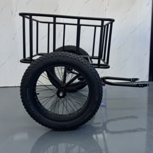 Accesorios para <span class=keywords><strong>Bicicleta</strong></span> Eléctrica ADN-KM200, <span class=keywords><strong>Remolque</strong></span> Trasero 670L, Asistente <span class=keywords><strong>de</strong></span> Viaje, 20 km/h, <span class=keywords><strong>Remolque</strong></span> <span class=keywords><strong>de</strong></span> Almacenamiento para Compras, Neumático 20*4.0, Marco <span class=keywords><strong>de</strong></span> Hierro - Product Image 4