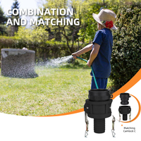 Raccord rapide Tonjet professionnel en plastique de type A, fiable, pour l'irrigation agricole