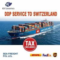 Günstiger Versandagent für die Schweiz Logistikservice Spediteur See- und Luftfracht China nach Schweiz Tür-zu-Tür Top-Service