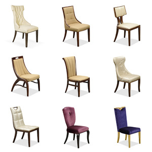 トラディショナル ベージュ 張地 レザー ボタン パースンズ ダイニングチェア 木製 椅子 クラシック フォーマル ダイニング用 - Product Image 2