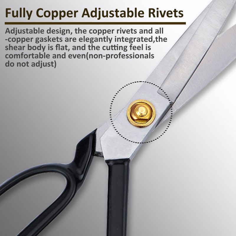 High Professional Tailor Shears Heavy Duty Sewing  Fabric Scissors Office Scissors Sharp Tailor Dressmaker