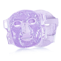 Masque facial réutilisable à billes de gel chaud et froid pour les yeux gonflés, compresse froide pour le visage, SPA facial pour femme, idéal pour le sommeil