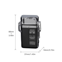 Briquet électrique rechargeable USB, étanche et lavable, à arc plasma moderne sans flamme, pour le camping en extérieur