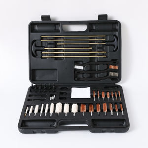 Kit universel de nettoyage d'armes à feu avec brosses en laiton, tiges durables et étui rigide pour l'entretien multifonctionnel des armes - Product Image 1