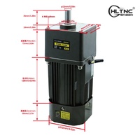 50/60HZ 110V 220V 380V 1400 RPM Type de vitesse constante électrique moteur à Induction monophasé 250W Micro motoréducteur à courant alternatif