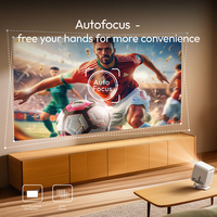 2026 BYINTEK A15 Mini projecteur intelligent Android 13 Natif 720P 4K 180 °   Support rotatif, meilleur projecteur home cinéma pour cadeau et voyage
