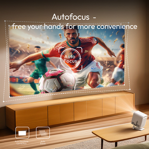 2026 <span class=keywords><strong>BYINTEK</strong></span> A15 Mini projecteur intelligent Android 13 Natif 720P 4K 180 °   Support rotatif, meilleur projecteur home cinéma pour cadeau et voyage - Product Image 4