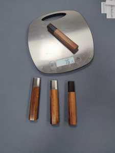 <span class=keywords><strong>Manche</strong></span> octogonal en <span class=keywords><strong>bois</strong></span> naturel <span class=keywords><strong>de</strong></span> palissandre et d'ébène, pré-remisé, poli et lustré, semi-fini, <span class=keywords><strong>pour</strong></span> bricolage, <span class=keywords><strong>pour</strong></span> manches <span class=keywords><strong>de</strong></span> couteaux et divers outils - Product Image 4