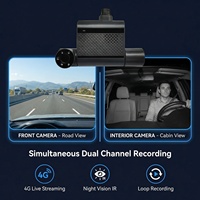 4G GPS Dual Channel Car DVR 1080P FHD Perekam Video Depan dengan Streaming Langsung dan Perekaman Berulang untuk Taksi, Kendaraan Penumpang, dan Armada