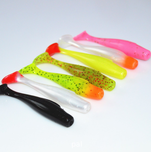 TOPIND, 6 uds. Por bolsa, ABS Multicolor señuelo de pesca, cebo suave de cola en T para anzuelo de lubina para pesca en Río y Lago - Product Image 5