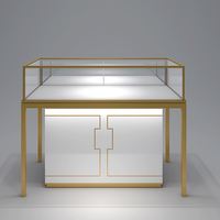 Vitrine de présentation de bijoux en verre de luxe sur mesure pour les magasins de bijouterie, les centres commerciaux, marque Shang Liang, certifiée ISO9001, solution tout-en-un