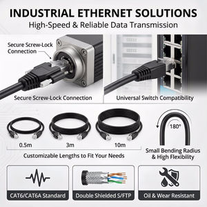 M12 8-pins mannelijke connector naar RJ45 Gigabit Cognex industriële camera - Product Image 3