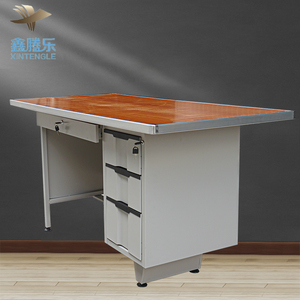 Furnitur Kantor Sekolah Kualitas Tinggi Kayu Baja MDF 25Mm Meja Komputer Kokoh dengan Laci - Product Image 5