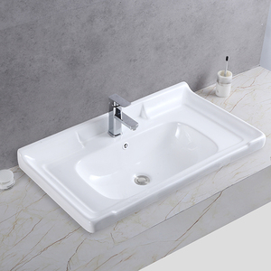 <span class=keywords><strong>Lavabo</strong></span> de superficie sólida clásico Gabinete de baño <span class=keywords><strong>Lavabo</strong></span> de tocador <span class=keywords><strong>Lavabo</strong></span> de mesa de cerámica Fregadero de <span class=keywords><strong>lavabo</strong></span> - Product Image 4