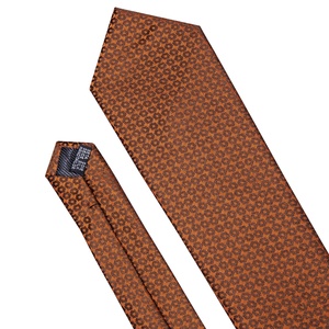 Wholesale Custom Design <strong>Brown</strong> Polka Dot Neckties Men 100% Silk <strong>Ties</strong> Manufacturers Cheap Mens Necktie Set - Product Image 6