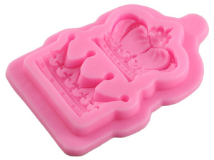 Homesun <span class=keywords><strong>HelloWorld</strong></span> princesse et reine couronne forme Silicone moule argile plâtre moule cuisine accessoires - Product Image 5