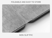 Tapis de sol de salle de bain en diatomite, double épaisseur, pliable, fabriqué à la machine, écologique, absorbant, séchage rapide, anti-moisissure, doux pour la peau