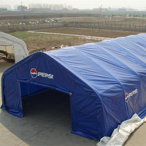 Magazzino Prefabbricato Economico con Struttura in Acciaio Zincato, <span class=keywords><strong>Copertura</strong></span> in PVC Impermeabile, Resistente ai Raggi UV e Ignifuga - Product Image 1