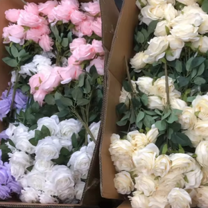 J-12194 Plantes artificielles simulées en usine, fausses petites vignes de roses, bouquets de fleurs artificielles en soie, Saint-Valentin - Product Image 2