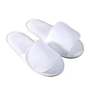 Manufacturers hotel disposable cut velvet polyester fiber slippers