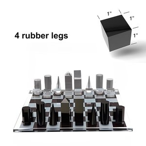 Cá Nhân Hình Dạng Tùy Chỉnh <span class=keywords><strong>3D</strong></span> Sang Trọng Acrylic Cờ Bộ Cờ Vua Quốc Tế Trò Chơi Hội Đồng Quản Trị - Product Image 4