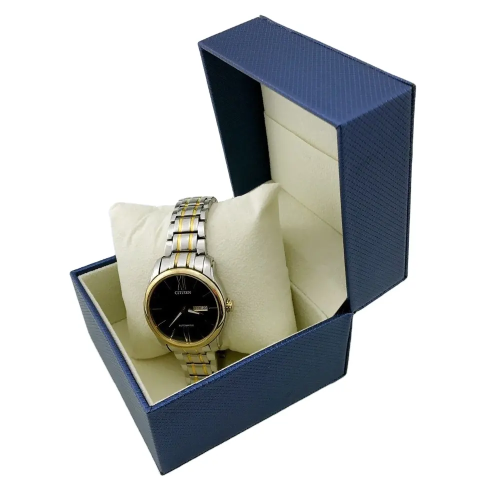 custom watch box luxury gift set velvet logo customized leather with pillow 2021 design classical modern elegant wooden storage