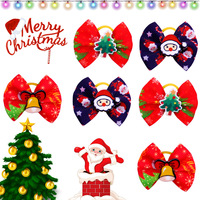 Accessoires de Noël pour animaux de compagnie : Nœuds, pinces à cheveux et ornements capillaires pour chiens (Teddy, Bichon) et chats