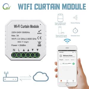 Interruptor WiFi para Cortinas, Control Remoto Inteligente para el Hogar por la Aplicación Tuya, Compatible con Google Home y Alexa, Interruptor Automático para Abrir Cortinas - Product Image 2