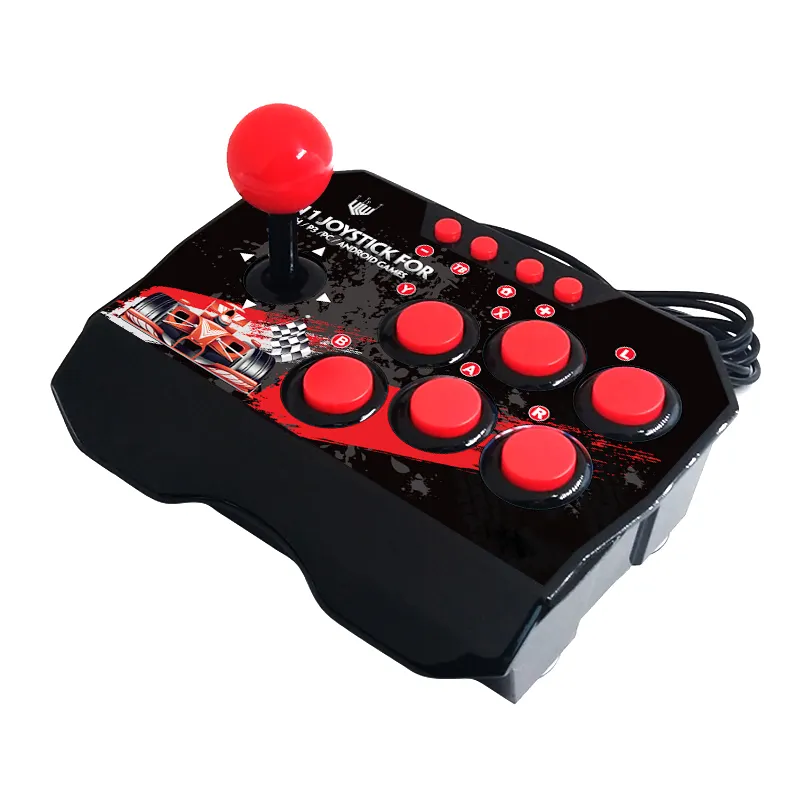 4 in 1 USB Rocker Game Controller Arcade Joystick Gamepad For Street Fighting Stick For P3/PC for Switch NS for Android Plug
