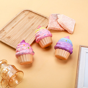 High Appearance PU Cute Ice Cream Cone Shape Simulation Slow Rebound <b>Squishy</b> Stress Relief Squeeze Toy - Product Image 5