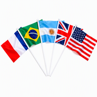 Drapeaux suspendus personnalisés en gros avec logo, impression numérique sur polyester, mini-drapeaux portables personnalisés, cadeaux pour activités de vacances