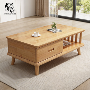 Mesa de centro de madera con 2 cajones, diseño nuevo, ecológica, personalizable, MOQ bajo, buen precio de fábrica, muebles para el hogar. - Product Image 3