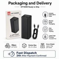 Batterie Externe Slim Ukalun à Écran LED PD100W 65W, Chargeur Portable pour Ordinateurs Portables Dell
