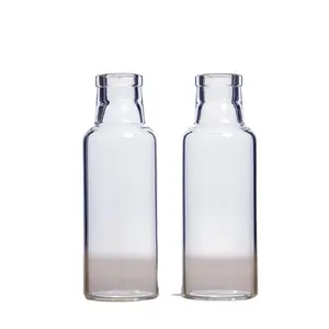 Bouteille en verre transparent/silex pour sirop DIN PP28MM avec bouchon en plastique pour enfant, vente en gros d'usine