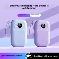 Portable 20000mAh PD 22.5W Charge Rapide USB C Power Bank avec Affichage LED Construit 2 Câble pour iPhone et Android pour Voyage