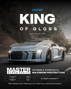 Film de protection de peinture (PPF) <span class=keywords><strong>TUP</strong></span> auto-réparateur gris clair, changeant de couleur blanc à noir/gris brillant, 7,5 mil, luxe - Product Image 6