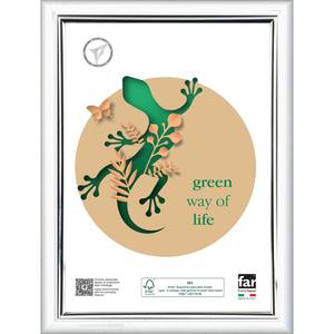 MARCO HARING DE MADERA Y CRILEX PLATEADO 30X40CM - Product Image 1