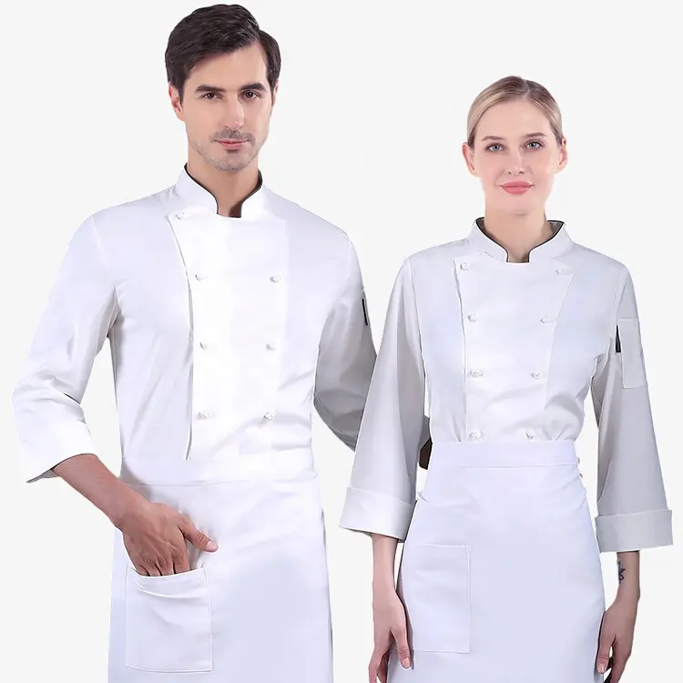 Uniforme de Chef professionnel personnalisé, uniforme de supermarché, vêtements de travail de Restaurant, uniforme de cuisine pour personnel, bon marché