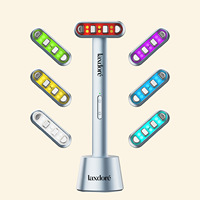 Masseur oculaire électrique portatif à 7 couleurs, rechargeable, microcourant, pour les cernes et les poches sous les yeux