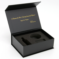 Parfum de luxe personnalisé/bougie/soin de la peau/cosmétique/boîte d'emballage de produit boîte cadeau en carton à aimant magnétique avec inserts en mousse Eva