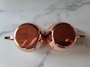 Tasses à mules en cuivre de luxe d'approvisionnement direct d'usine avec finition polie pour cocktails et boissons mélangées disponibles pour quantité en vrac - Product Image 4